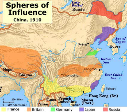 Map Of Imperialism In China Mr Beems Social Studies